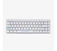 Higround Basecamp 65% tastiere meccaniche USB da gioco cablate, RGB programmabile, trasparente/traslucido, sostituibile a caldo, tastiera PC con suono cremoso profondo (SKYSTONE -