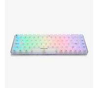 Higround Crystal Opal Basecamp 65% tastiera meccanica, interruttori a fiamma bianca per precisione, RGB programmabile, traslucido, digitazione liscia, sostituibile a caldo, doppio smorzamento in