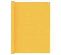 Higsose 120x500 cm Frangivista Balcone Ringhiera Telo per Balcone Ringhiera Copri Ringhiera Balcone Esterno Frangivista per Balconi Tessuto Oxford Telo Frangivista Antivento Giallo