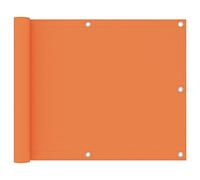 Higsose 75x600 cm Frangivista Balcone Ringhiera Telo per Balcone Ringhiera Copri Ringhiera Balcone Esterno Frangivista per Balconi Tessuto Oxford Telo Frangivista Antivento Arancione