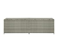 Higsose Baule Giardino Esterno 200x50x60 cm Baule Rattan Cassa Da Esterno Giardino Cassapanche Per Esterno Baule Giardino Grande Baule Da Esterni Baule Portalegna Da Interno Grigio