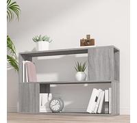 Higsose Libreria 100x24x63 cm Scaffale Per Libri Libreria A Cubi Legno Scaffali Libreria Parete Libreria Orizzontale Cubi Salotto Scaffale Moderno Libreria Rotante Grigio Sonoma Libreria