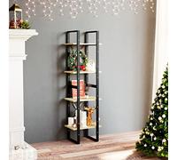 Higsose Libreria a pavimento, decorazione per interni, design elegante e classico, colore giallo, 40 x 30 x 140 cm