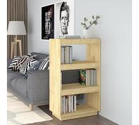 Higsose Libreria a pavimento, decorazione per interni, design elegante e classico, colore giallo, 60 x 35 x 103 cm