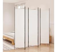 Higsose Paravent Room Divider bianco 250 x 200 cm tessuto multifunzione divisorio privacy screen divisorio interno decorativo per camera da letto sfondo privato