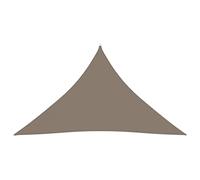 Higsose Tenda da sole impermeabile, 2,5 x 2,5 x 3,5 m, con occhielli, in tessuto Oxford, triangolare, protezione solare per terrazze, in tela, per ombre