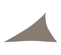 Higsose Tenda da sole impermeabile, 4 x 5 x 6,4 m, con occhielli, in tessuto Oxford, triangolare, per terrazze, in tela, per ombre