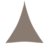 Higsose Tenda da sole impermeabile, 5 x 6 x 6 m, con occhielli, in tessuto Oxford, triangolare, per terrazze, in tela, per ombre