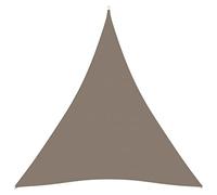 Higsose Tenda da sole impermeabile, 6 x 6 m, con occhielli, in tessuto Oxford, triangolare, per terrazze, in tela, per ombre