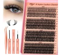 Higu clace Wimpern-Extensions,30D+40D+50D+60D Lash-Extension-Set, Wimpern-Extensions-Set-7-tage halt mit Applikator und Wimpernkleber und Versiegelung