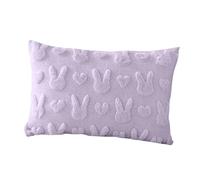 higyee 30 x 50 cm Copricuscini Pasquali - Copricuscini Per Divani Con Coniglietti Per Decorazioni Pasquali | Federa Decorativa Coniglietto Morbida E Confortevole Per La Decorazione Domestica (Viola)