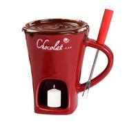 higyee da Fonduta al Cioccolato | Ceramica Resistente al Calore - con Forchetta per Sciogliere Cioccolato | per Intingere Burro Dessert Bevanda Cena Matrimonio Festa Compleanno Festival