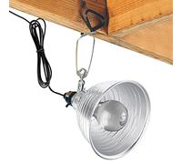 higyee Morsetto Lampada,Portalampada con riflettore in Alluminio da 5,5 Pollici | Paralume Rettile da 300 Watt per librerie, comodini, scrivanie, Nessuna Lampadina Inclusa