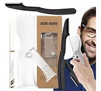 higyee Stencil per Barba | Strumento per moare la Barba Regolabile per Uomo | Kit per la Forma 'Attrezzatura Barba Funziona con Qualsiasi regolabarba Elettrico