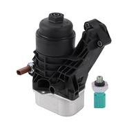Hihaha Base dell'Assemblaggio del Corpo Filtro dell'Olio Motore No.03N115389A con Sensori per Volkswagen Golf/Radiatore dell'Olio Anteriore/Durevole Lega di Alluminio, Plastica 1 Pezzo
