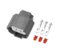 Hihaha Connettore Spina del Motore di Regolazione dei Fari per Honda Serie K K20 / Connettore Terminale Femmina Interno/Serie in Plastica Impermeabile da 2mm / 1 Set Grigio 3 Pin