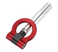 Hihaha Gancio di traino anteriore universale per paraurti auto/Anello gancio di traino rotante in metallo resistente per Mitsubishi Lancer Evolution Evo X 10 23.5cm 1 pezzo Rosso