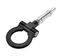 Hihaha Gancio di traino anteriore universale per paraurti auto/Anello gancio di traino rotante in metallo resistente per Honda S2000 2000-2009, per Honda FIT 20.4cm 1 pezzo Nero