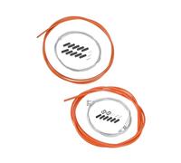 Hihaha Kit di cavi cambio e cavo freno per bicicletta, colore arancione, materiale durevole