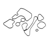 Hihaha No.059117070 Guarnizione del radiatore dell'olio per Audi A6 / Interna/Resistente / 1Set