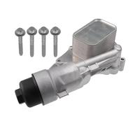 Hihaha No.11428585235 Gruppo Filtro Olio Raffreddatore Olio Motore con Adattatore per Alloggiamento per BMW I8 X2 I8 / Raffreddatore Olio Anteriore/Lega Alluminio Aggiornata / 1 Pezzo