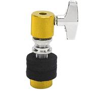 HiHat Clutch Jazz Drum Portapiatti in lega di alluminio di bloccaggio automatico a sgancio rapido per batteristi e percussionisti Leggero Resistente 2,2 x 8 cm (Yellow)