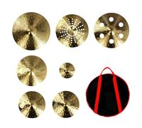 HiHat Piatti Piatti Fatti A Mano Percussioni Accessori Per Tamburi Musicali Strumento Classico Set Da 7 Pezzi Con Borsa
