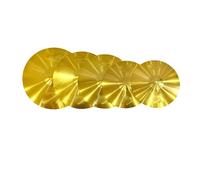 HiHat Piatti Piatti In Lega D'oro Confezione Da 5 Pezzi Per Accessori Per Strumenti A Percussione Per Batteria La Qualità Del Suono È Chiara