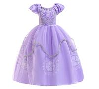 HIHCBF Costume di Carnevale Ragazze Vestito da Principessa Sofia Bambine Costumi Rapunzel per Compleanno Natale Festa Halloween Cosplay Cerimonia 3-4 anni