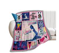HiHELLOH Coperta da cheerleader, coperta da cheerleader, in morbido pile di flanella, regalo per donne, ragazze, amanti e adulti, roba in peluche per divano, letto, decorazione per camera da letto