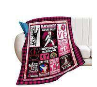 HiHELLOH Coperta per taekwondo, in morbido pile di flanella, per tae kwon, kickboxing, judo, regali per donne, ragazze, amanti e adulti, roba in peluche per divano, letto, decorazione per camera da