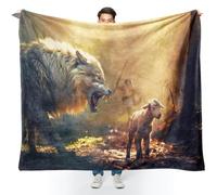 HiHELLOH Jesus Blanket: Christian Gifts for Men & Women - Coperta in pile ultra morbida e accogliente per adulti, immagini artistiche di Gesù e agnello, per divano, letto, 76,2 x 101,6 cm