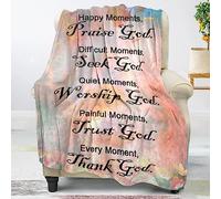 HiHELLOH Regali cristiani e ispiratori - Coperte morbide, regali religiosi e spirituali - Coperte personalizzate per adulti 101,6 x 127 cm