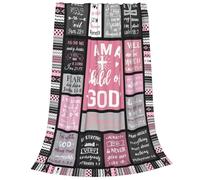HiHELLOH Regali cristiani per donne Fede, donne ispiratrici, morbide coperte religiose donne/uomini, spirituale personalizzato adulti/bambini 101,2 x 127,2 cm