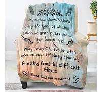 HiHELLOH Regali cristiani per donne Fede, donne ispiratrici, morbide coperte religiose donne/uomini, spirituale personalizzato adulti/bambini 101,2 x 127,2 cm