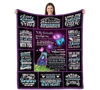 HiHELLOH Regali per figlioccia, regali per figlioccia da madrina, regali di compleanno per figlioccia, coperta figlioccia da madrina, padrino, regali per figlia di dio coperta 127 x 152 cm