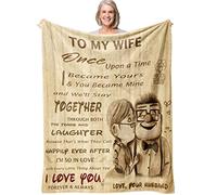 HiHELLOH Regali per moglie, moglie, regali di compleanno per moglie, moglie, idee regalo di compleanno, per la mia adorabile moglie, coperta da marito, anniversario di matrimonio, San Valentino