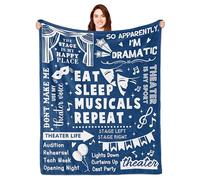 HiHELLOH Regali teatrali, coperta regalo teatrale, regali per teatri musicali, regali per gli amanti del teatro, regali per attori teatrali, regali teatrali per donne, coperta regalo Broadway 152,4 x
