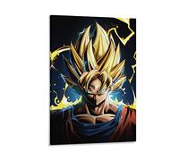 HIHIOI Anime Super Saiyan Gokus - Poster decorativo su tela, decorazione da parete, soggiorno, camera da letto, 40 x 60 cm