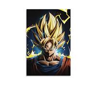 HIHIOI Anime Super Saiyan Gokus - Poster su tela, con stampa artistica da parete, 40 x 60 cm