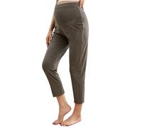 HIHOSSI Joggers Premaman Ultra-Morbidi - Pantaloni a Vita Alta per Gravidanza con vestibilità Regolabile e Tasche - Ideali per Abbigliamento Attivo Premaman