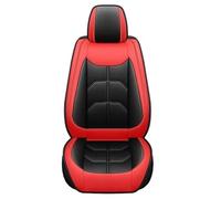 HIIAW Kit Coprisedile PU Coprisedile Universale A Copertura Totale Per Civic Per City Per CRV Per CRZ Per Accord Per Elysion Per Fit Per Jade Per Jazz(Black Red 5 Seat)