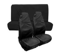 HIIAW Kit Coprisedile PU Telo Copriauto Universale Impermeabile Per Auto(1 set)