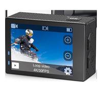Hiicam Action Camera 5K 30FPS Impermeabile Fotocamera Subacquea 131FT con EIS WiFi App Telecomando Scheda 64GB 170 ° Grandangolare Sport Casco Bike Video Nero Antracite Senza Scheda di Memoria