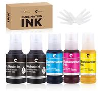 Hiipoo Bottiglie riempite di inchiostro a sublimazione da 580 ml, compatibili con stampanti a getto d'inchiostro ET2400, ET2720, ET2760, ET2750, ET4800, ET-2800, ET-2803, ET-2850, stampa a caldo su