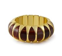 HIIXHC Braccialetti grossi acrilici per le donne Resina Oro Stretch Bracciali per le donne Gioielli regalo, Medium, Acrilico, Nessuna pietra preziosa