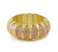 HIIXHC Braccialetti grossi acrilici per le donne Resina Oro Stretch Bracciali per le donne Gioielli regalo, Medium, Acrilico, Nessuna pietra preziosa