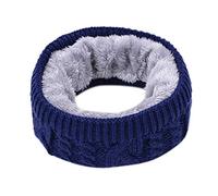 Hijab - Berretto da donna, da uomo, a maglia, invernale, collo morbido e caldo, sciarpa Shawl solida in seta, verde, Marina, Taglia unica