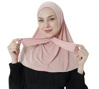 Hijab musulmano premium per donna Indossabilità istantanea ed elastica, Hijab intelligente che si chiude facilmente