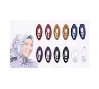 Hijab Pin 12 Pezzi Donne Hijab Sari Pins Colore Misto Sciarpa Clip Spilla Clip Portatile Per Bulk Colore Misto Per Spille Semplici Per Per Moda Vintage